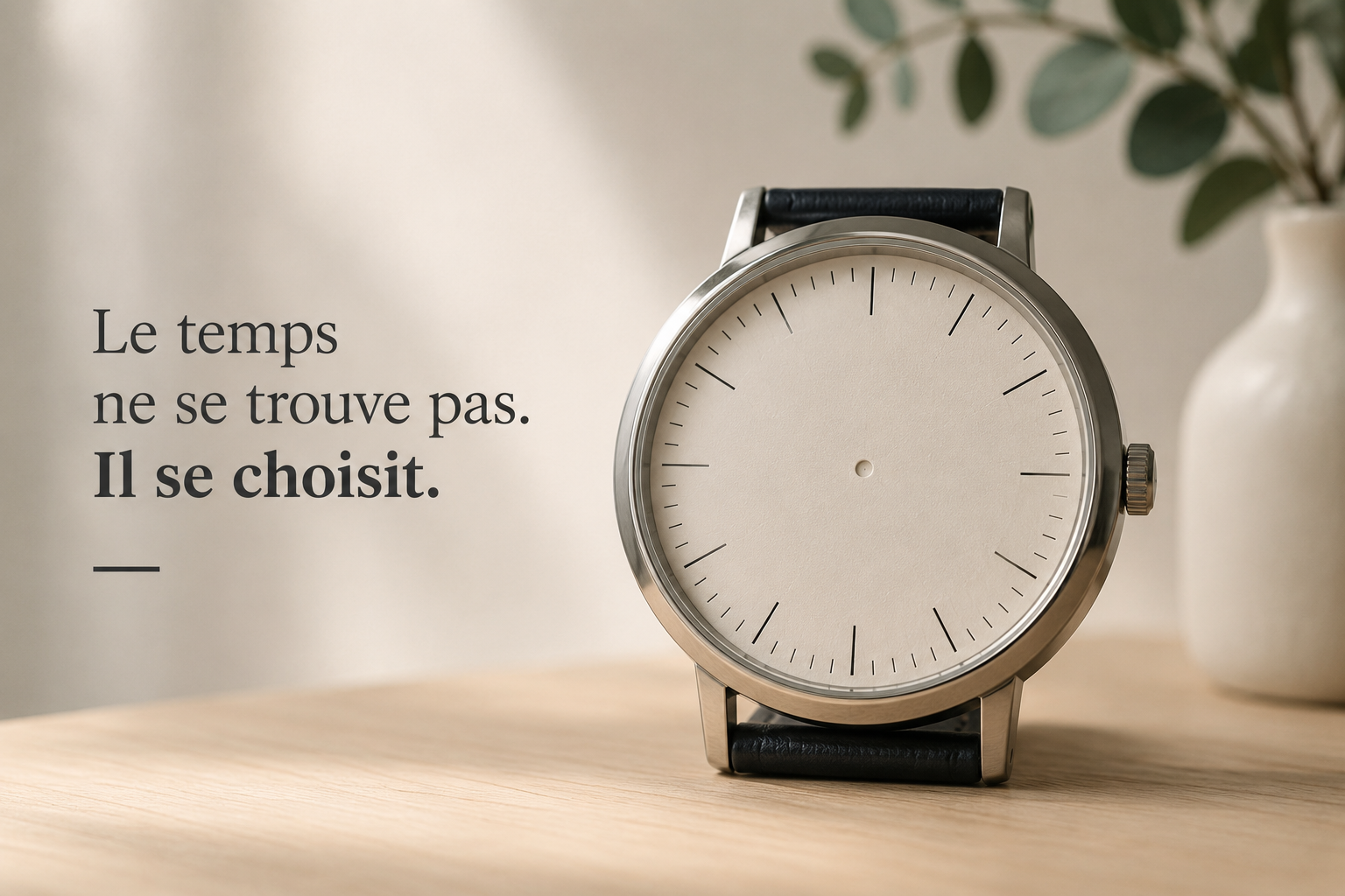 Une montre sans aiguilles